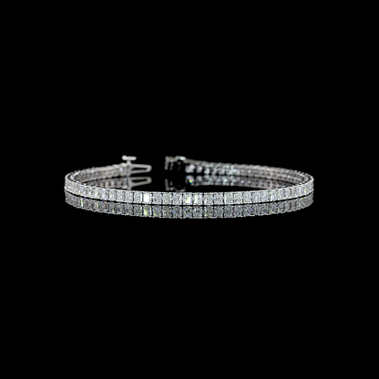 5.12 CTTW Radiant Lab Grown Diamond Tennis Bracelet 7" (E Color and VS1 Clarity)