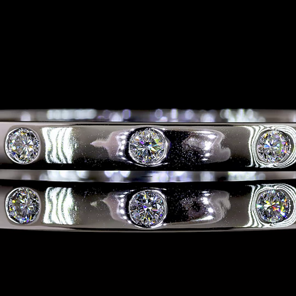 0.72 CTTW Round Lab Diamond Bangles Bracelet (E Color and VS Clarity)