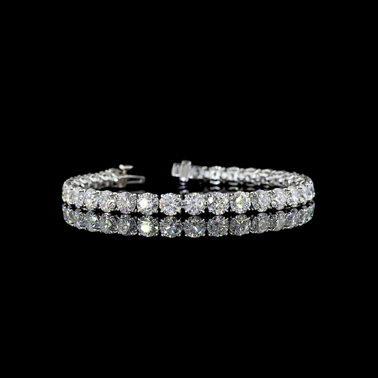 17.09 CTTW Round Lab Diamond Tennis Bracelet (E Color and VS Clarity)