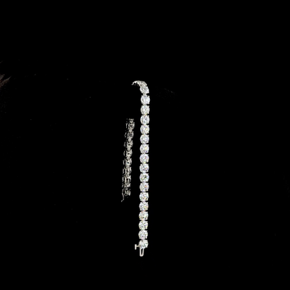 17.09 CTTW Round Lab Grown Diamond Tennis Bracelet 7" (E Color and VS Clarity)