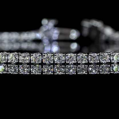 2.12 CTTW Round Natural Diamond Tennis Bracelet 7" (F Color and VS+ Clarity)