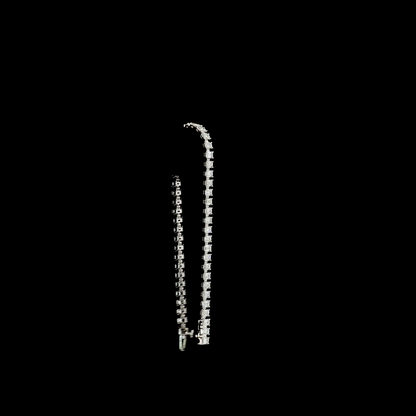 8.57 CTTW Emerald Lab Grown Diamond Tennis Bracelet 7" (E Color and VS2 Clarity)