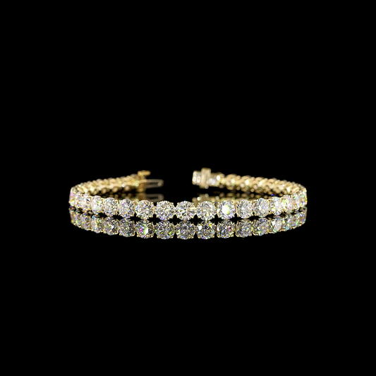 20.13 CTTW Round Lab Diamond Tennis Bracelet (E Color and VVS2/VS Clarity)