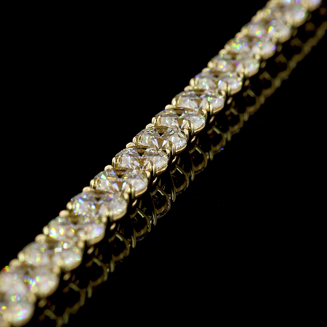 20.13 CTTW Round Lab Grown Diamond Tennis Bracelet 6.5" (E Color and VS Clarity)