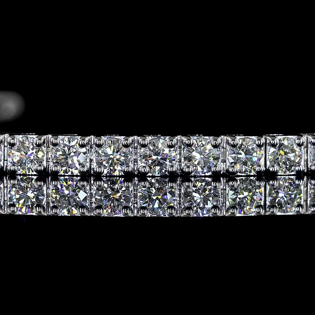 2.82 CTTW Round Lab Diamond Tennis Bracelet (F Color and VS1 Clarity)