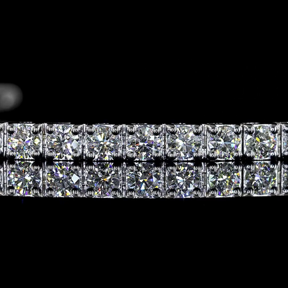 2.82 CTTW Round Lab Diamond Tennis Bracelet (F Color and VS1 Clarity)
