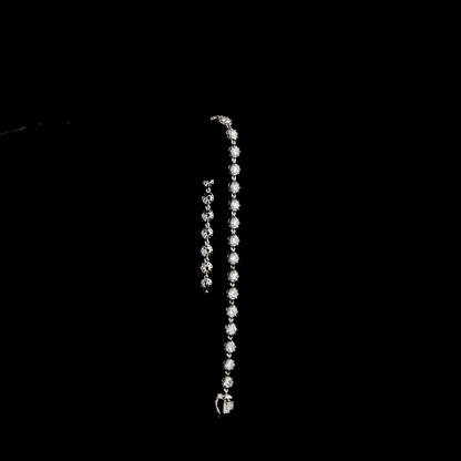 4.00 CTTW Round Lab Diamond Station Bracelet (E Color and VS Clarity)