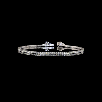 1.35 CTTW Round Lab Grown Diamond Tennis Bracelet 7" (E/F Color and VS1/VS2 Clarity)