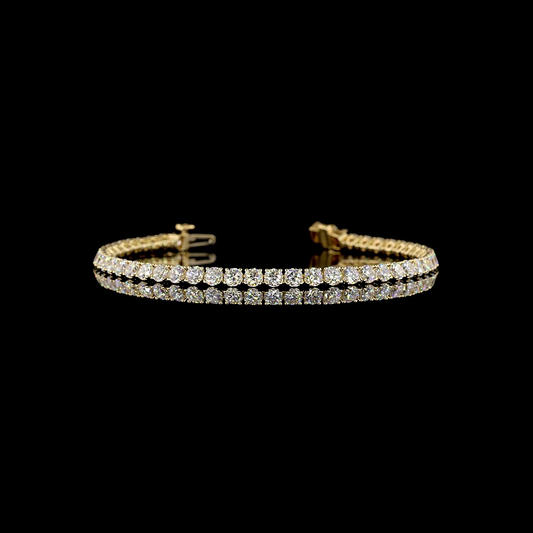 5.88 CTTW Round Lab Grown Diamond Tennis Bracelet 6.5" (E Color and VS Clarity)