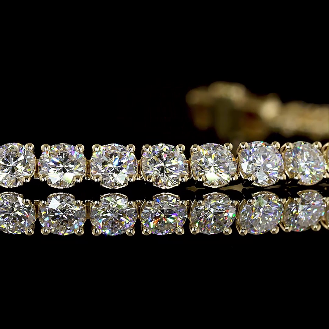5.88 CTTW Round Lab Grown Diamond Tennis Bracelet 6.5" (E Color and VS Clarity)