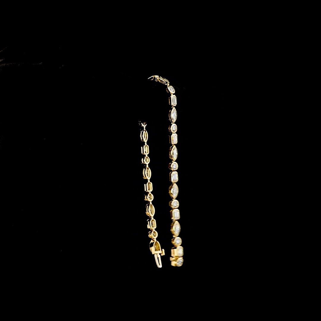 5.87 CTTW MIX Lab Diamond Tennis Bracelet (F Color and VS1 Clarity)