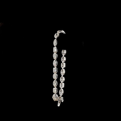 9.87 CTTW MIX Lab Grown Diamond Tennis Bracelet 7" (E Color and VS Clarity)