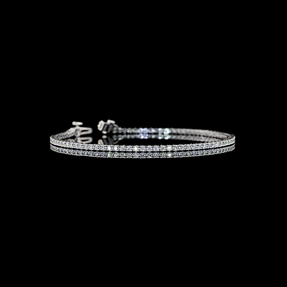 1.64 CTTW Round Lab Grown Diamond Tennis Bracelet 7" (E Color and VS1 Clarity)