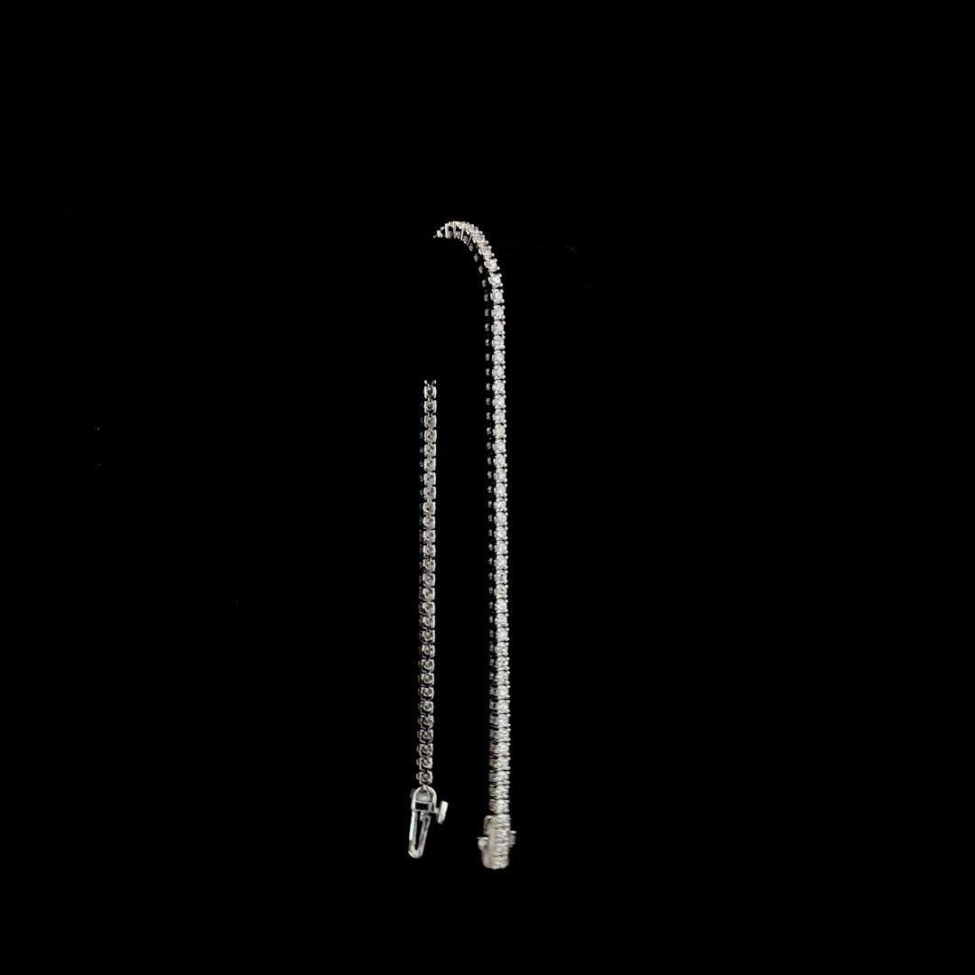 1.64 CTTW Round Lab Grown Diamond Tennis Bracelet 7" (E Color and VS1 Clarity)