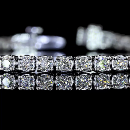 2.94 CTTW Round Natural Diamond Tennis Bracelet 7" (H Color and SI Clarity)