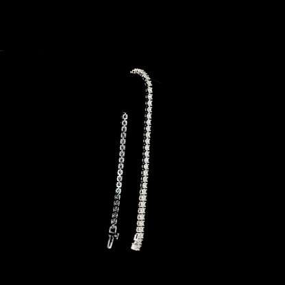 2.94 CTTW Round Natural Diamond Tennis Bracelet 7" (H Color and SI Clarity)