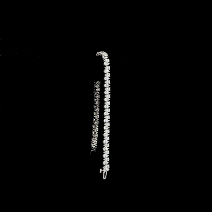 7.51 CTTW Pear Lab Grown Diamond Tennis Bracelet 7" (E Color and VS Clarity)