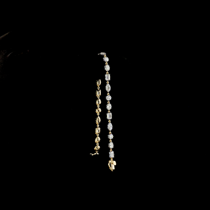 5.29 CTTW MIX Lab Diamond Station Bracelet (E Color and VS Clarity)