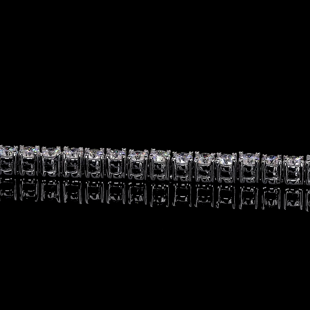 2.05 CTTW Round Lab Diamond Tennis Bracelet (E/F Color and VS2/VS Clarity)