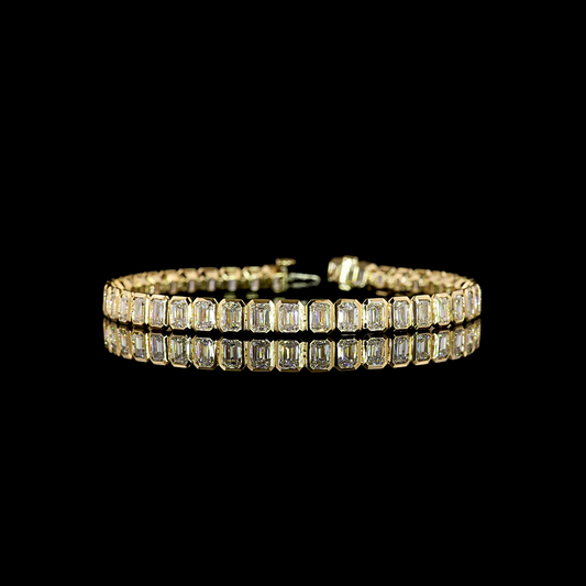 10.64 CTTW Emerald Lab Diamond Tennis Bracelet (E Color and VS1 Clarity)