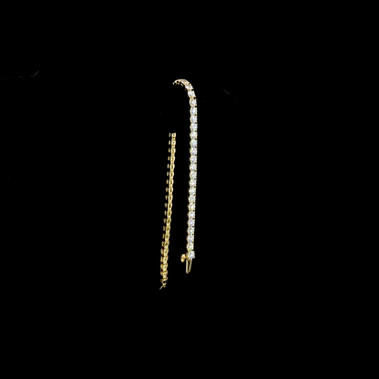 5.53 CTTW Round Lab Grown Diamond Tennis Bracelet 6.5" (F Color and VS2 Clarity)
