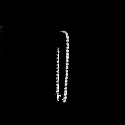 10.31 CTTW Round Lab Diamond Tennis Bracelet (E Color and VS Clarity)