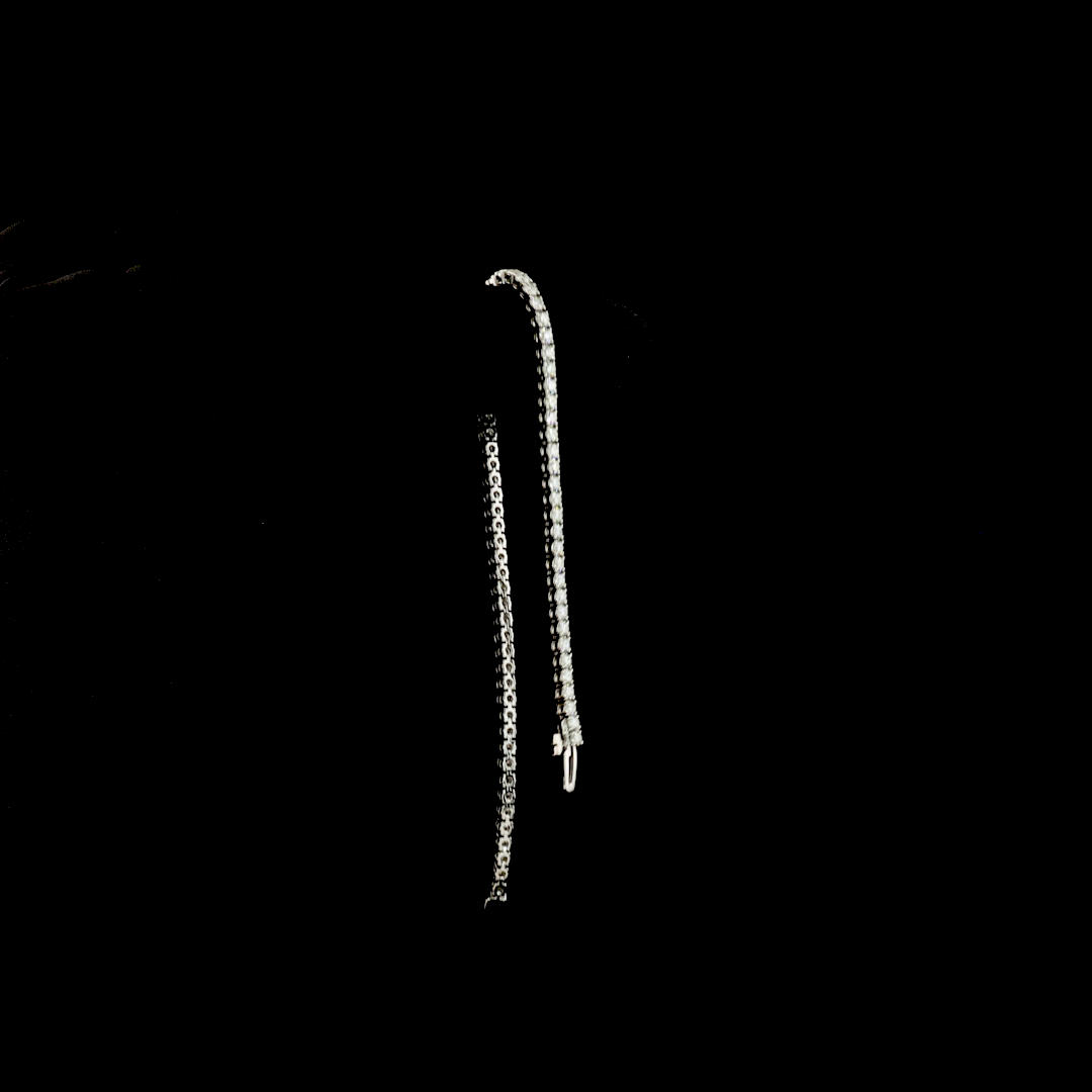 3.03 CTTW Round Lab Diamond Tennis Bracelet (H Color and SI Clarity)