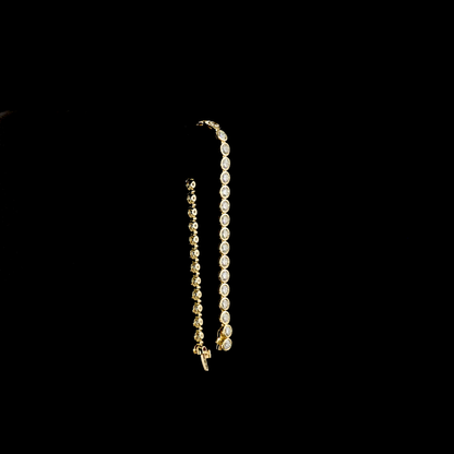 7.55 CTTW Round Natural Diamond Tennis Bracelet 7" (H/F Color and SI/VS+ Clarity)