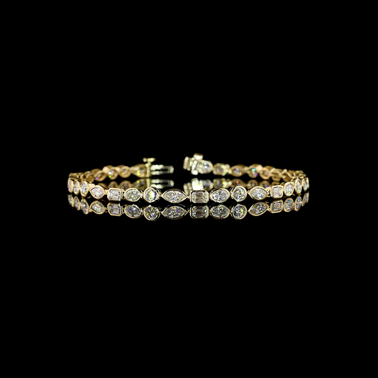 4.69 CTTW MIX Lab Diamond Tennis Bracelet (E Color and VS Clarity)