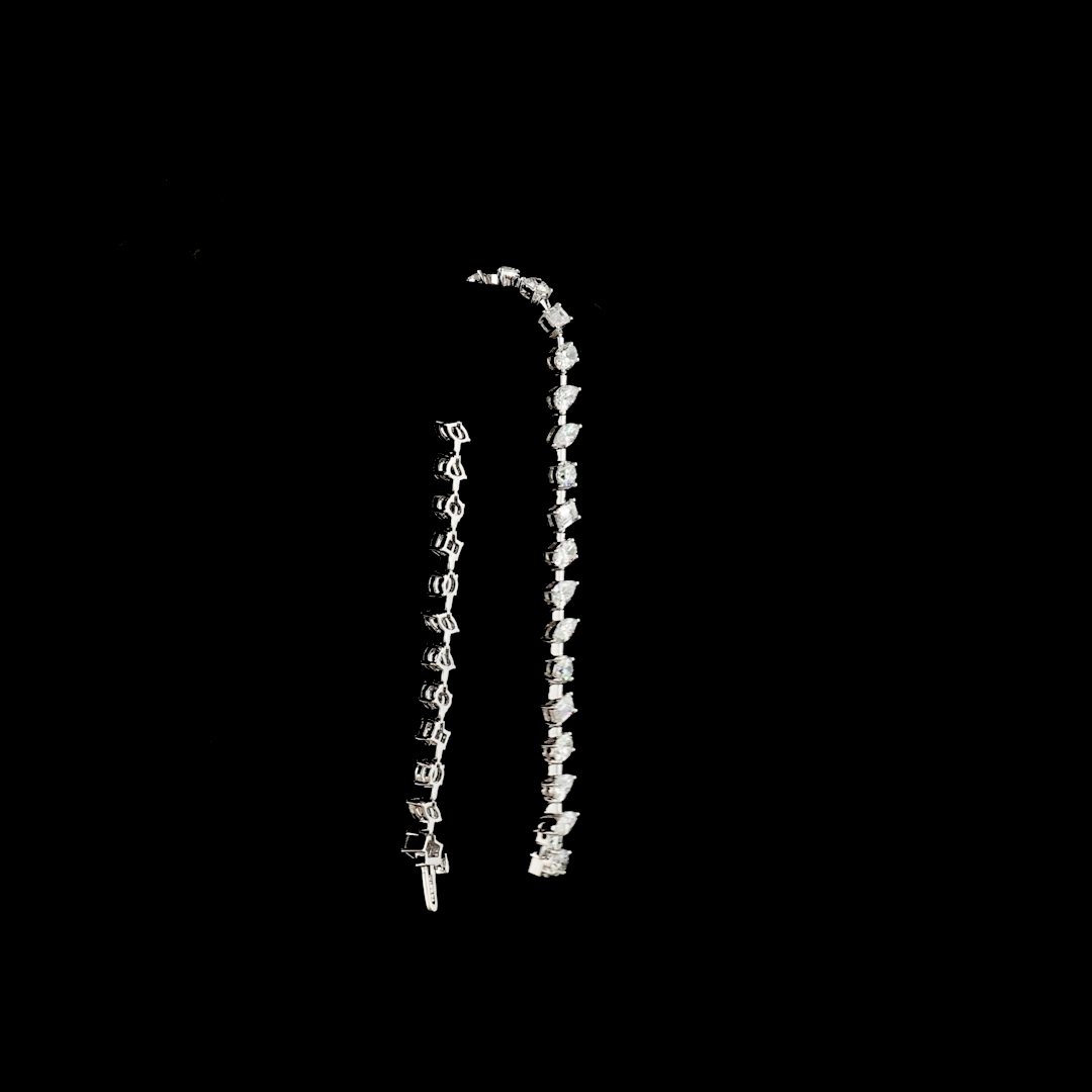 7.27 CTTW MIX Lab Diamond Station Bracelet (F Color and VS2 Clarity)