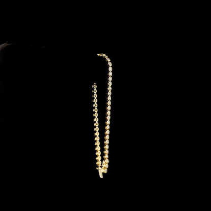 3.33 CTTW Round Lab Diamond Tennis Bracelet (E Color and VS1 Clarity)
