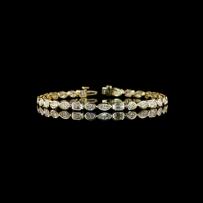 3.19 CTTW MIX Lab Diamond Tennis Bracelet (F/E Color and VS+/VS1 Clarity)