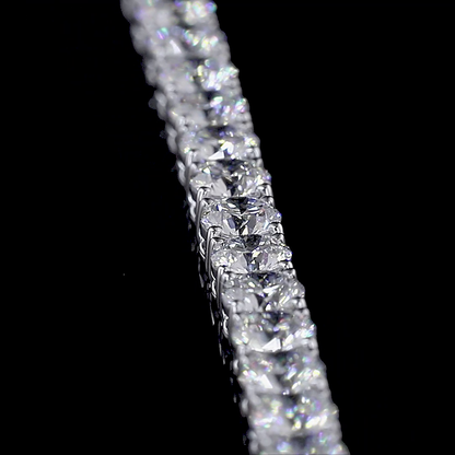 10.11 CTTW Round Lab Diamond Tennis Bracelet 6.75" 14k White Gold F Color and VS2 Clarity jewelry-spot-usa