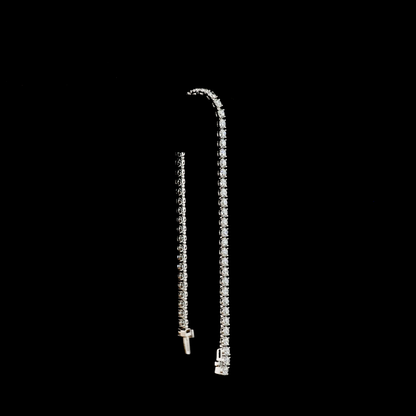 7.22 CTTW Round Lab Grown Diamond Tennis Bracelet 7.5" (E Color and VS Clarity)