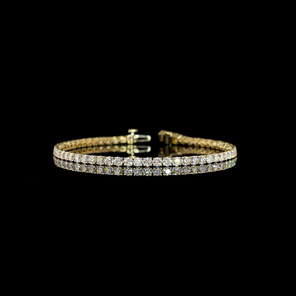 5.04 CTTW Round Lab Grown Diamond Tennis Bracelet 7" (E Color and VS Clarity)