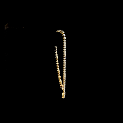 5.77 CTTW Heart Lab Grown Diamond Tennis Bracelet 7" (E Color and VS Clarity)