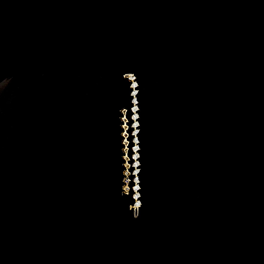 7.49 CTTW MIX Lab Diamond Station Bracelet (E Color and VS1 Clarity)
