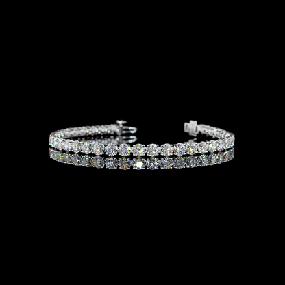 10.04 CTTW Round Lab Grown Diamond Tennis Bracelet 6.5" (E Color and VS1 Clarity)