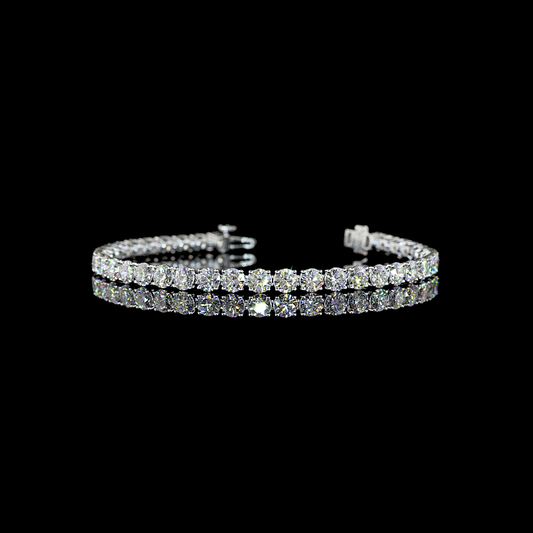 10.04 CTTW Round Lab Diamond Tennis Bracelet (E Color and VS1 Clarity)