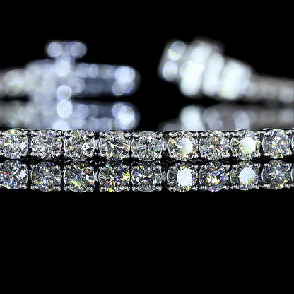 2.77 CTTW Round Lab Grown Diamond Tennis Bracelet 7" (E Color and VS1 Clarity)