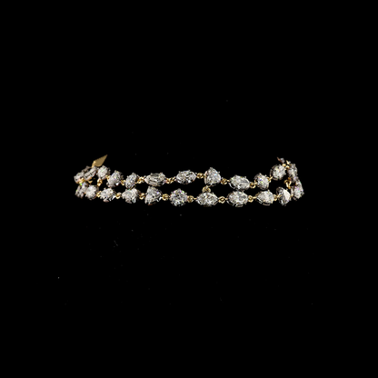 8.51 CTTW MIX Lab Grown Diamond Station Bracelet 7" (E Color and VS1 Clarity)