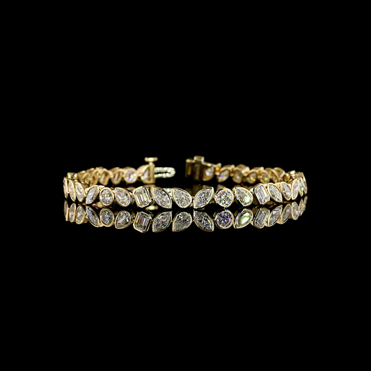 8.13 CTTW MIX Lab Grown Diamond Tennis Bracelet 7" (E Color and VS1 Clarity)