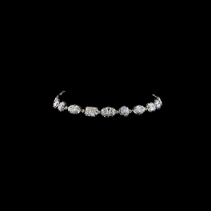 10.11 CTTW MIX Lab Diamond Station Bracelet (E Color and VS1 Clarity)