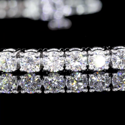 2.89 CTTW Round Lab Diamond Tennis Bracelet 6.85" 14k White Gold F Color and VS2 Clarity jewelry-spot-usa