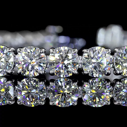 17.03 CTTW Round Lab Grown Diamond Tennis Bracelet 7" (E Color and VS1 Clarity)