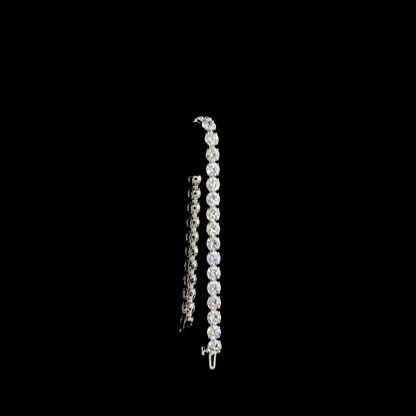 16.64 CTTW Round Lab Grown Diamond Tennis Bracelet 7" (E Color and VS1 Clarity)