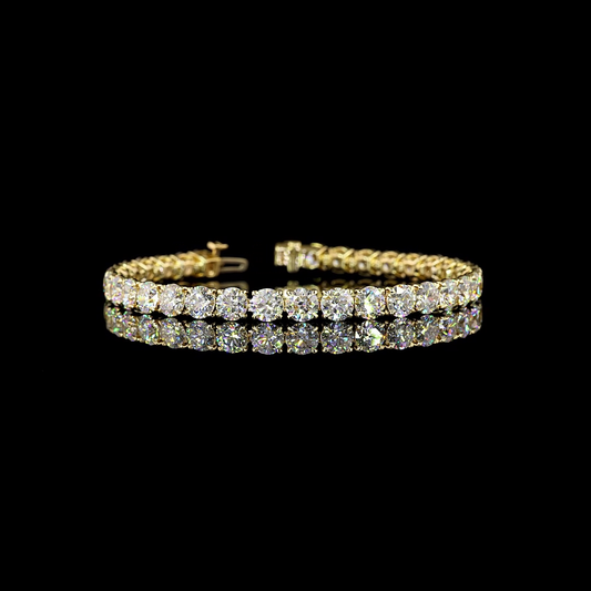 17.65 CTTW Round Lab Diamond Tennis Bracelet (E Color and VS1 Clarity)