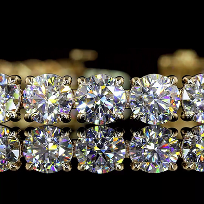 17.65 CTTW Round Lab Grown Diamond Tennis Bracelet 7" (E Color and VS1 Clarity)