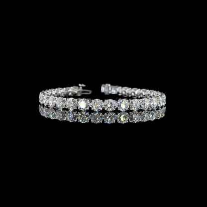 20.79 CTTW Round Lab Grown Diamond Tennis Bracelet 7" (E Color and VS1 Clarity)