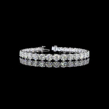 19.99 CTTW Round Lab Diamond Tennis Bracelet (E Color and VS1 Clarity)